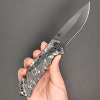 2025 vente chaude en aluminium noir poignée en gros personnalisé en acier inoxydable poche chasse en plein air Camping survie couteau pliant