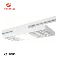 Lampu Panel Linear LED COB Flat untuk Rel 2700K-5000K RA80 RA90 CRI95 Dapat Diredupkan