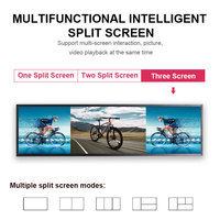 OEM Stretched Bar LCD rak Digital tepi layar Strip 4K Monitor Android Panel tanda Ultra lebar toko iklan tanda