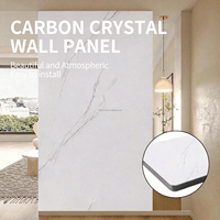 Placage de bois en cristal de carbone haute densité, panneau mural à installation rapide sans peinture