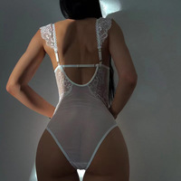 Nouvelle Combinaison Sexy Femme 2024 en Dentelle Transparente Confortable et Amincissante avec Bretelles