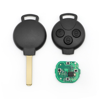 Clé de voiture télécommandée 433 MHz avec puce 7941, ID FCC KR55WK45144, lame de clé non coupée, télécommande de remplacement