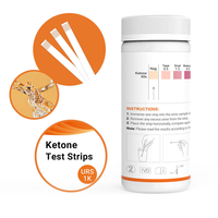 Bandelettes de test de cétone les plus vendues, bandelettes d'analyse urinaire Keto, bandelettes de test de cétose pour régime Keto et diabétiques, OEM disponible