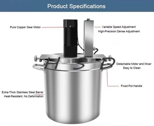 100L/80L/70L/50L/30L Large Capacity Commercial <strong>Pressure</strong> <strong>Cooker</strong> Safety Explosion-Proof Stainless Steel <strong>Pressure</strong> <strong>Cookers</strong> - Product Image 2