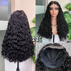 SDD Water <b>Wave</b> 5*5 Wig Super Double Drawn Vietnam 100% Human Hair Luxury Wig - Product Image 5