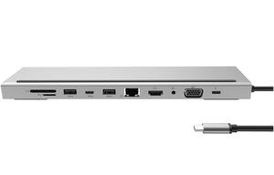 11ใน1 USB Type C ฮับอะแดปเตอร์แล็ปท็อป Docking Station พร้อม HDM VGA RJ45 PD Thunderbolt เข้ากันได้กับ MacBook สำหรับ <span class=keywords><strong>HP</strong></span> สำหรับ Lenovo - Product Image 5