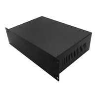 Boîtier de serveur de montage en rack en tôle, fabrication de châssis d'amplificateur audio PCB de bureau personnalisé de 19 pouces 1U 2U 3U 4U, IP54