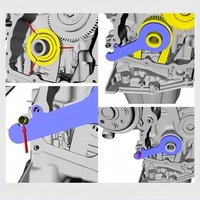 Kit d'outils de calage en acier au carbone pour moteur diesel Ford 2.0 TDCi, ensemble de 13 pièces avec étui rigide et garantie d'un an - Outil de réparation automobile CiHOO
