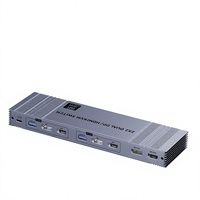 Commutateur KVM HDMI 2.1 en métal Hardrock avec USB 3.0 pour 2 entrées et 2 sorties, prend en charge 8K 60Hz, comprend une télécommande