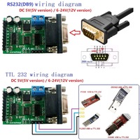 Módulo RS232 de 8 canales Protocolo serie UART AT Comando Relé multifunción Placa de control PLC 5-24V