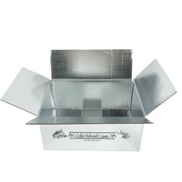 Boîte isotherme d'expédition personnalisable, écologique, recyclable, avec impression extérieure