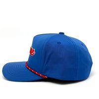 Gorra de Golf de Perfil Alto con Bordado de Cuerda Personalizado, Secado Rápido, Visera sin Perforaciones, Gorra Snapback Decorativa con Cuerda