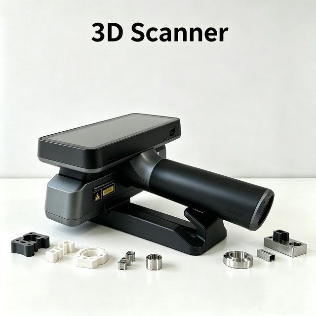 CR Scan Raptor 3D Scanner Creality Handheld Optical 3D Scanner High Accuracy for Parts Reverse Engineering 3D Print Application