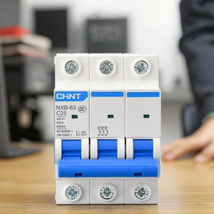 เบรกเกอร์วงจรขนาดเล็ก NXB-125 RCBO MCB ทองแดง 1P 2P 3P 4P กำลังตัด 10kA กระแสไฟ 25A ติดตั้งบนราง C80 C100 C125 - Product Image 3