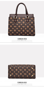 Vente directe d'usine, sacs à main rétro de luxe pour femmes, grande capacité, sac fourre-tout en cuir PU, sac à bandoulière vintage, sac de shopping pour femmes - Product Image 5