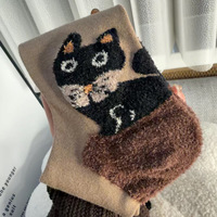 Chaussettes en peluche tendance pour enfants, chaudes pour l'automne et l'hiver, avec talon tridimensionnel, en polyester, cadeaux promotionnels originaux