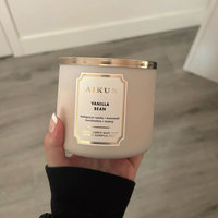 Bougie parfumée en cire de soja AIKUN Premium à parfum personnalisé pour soulager le stress, cadeaux d'anniversaire et décoration de centre de yoga, bougie d'aromathérapie