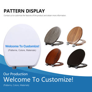 Индивидуальная деревянная крышка для унитаза O-образной формы из натурального дерева, цельная, современная, из бамбука или формованного МДФ - Product Image 4