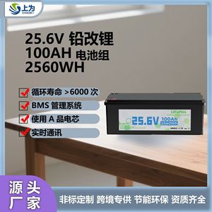 Batería LiFePO4 25.6V 100Ah 2560Wh de fosfato de hierro y litio para sistema de almacenamiento en caravanas y embarcaciones - Product Image 5
