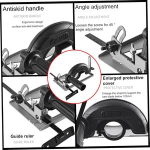 Chevalious 45 מעלות מתכווננת מעמד כלי כוח חשמלי אביזרים מדריך חיתוך מדויק סרגל זווית קבועה מטחנת פלסטיק - Product Image 4