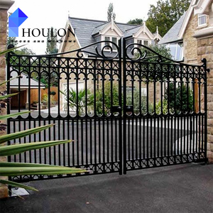 Grande porta moderna in ferro battuto in ferro forgiato porta esterna grande <span class=keywords><strong>ingresso</strong></span> principale di lusso per la casa - Product Image 6