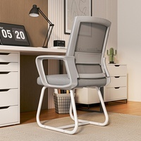 Chaise de bureau/ordinateur moderne et confortable pour la maison ou le bureau, avec dossier ergonomique en maille, idéale pour le travail assis et les salles de conférence.
