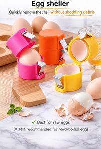 Novedad 2026: Juego de 3 Herramientas Manuales de Plástico para Romper Huevos, Separador de Cáscaras, Pelador y Abridor de Huevos Cocidos o Crudos - Product Image 2