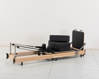 Machine de Pilates pliable en bois de chêne LUMINE, portable, réglable, durable, écologique, entraînement complet à domicile