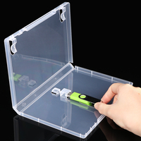 WEISHENG - Soporte Transparente para Memoria USB con Película Protectora, Ranura para Memoria USB Personalizada, Caja de Almacenamiento de Plástico