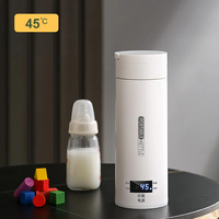 Bouilloires électriques portables tasse 500ML thé café bouilloire faire bouillir l'eau Stewable garder au chaud contrôle de température intelligent Mini bouteille thermo