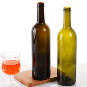 Bán buôn 750ml Chất lượng cao Giao hàng nhanh Red Glass Wine Bottle