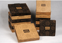 Grosir pesanan khusus dicetak kotak Pizza Murah dengan cap Logo dan kemasan karton Embossing untuk parfum makanan Pizza baik