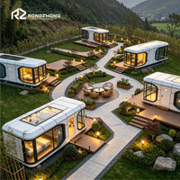 Hôtels-capsules préfabriqués de luxe pour la location en zones scéniques extérieures à usage commercial