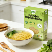 Mie Konjac Bersertifikat Kosher dengan Tepung Jagung, Tinggi Protein, Tinggi Serat, Rendah Lemak, Siap Saji dalam 15 Menit, Grosir, Siap Pakai dalam Kemasan Besar