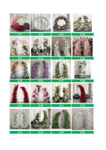 Centro de Mesa de Lujo con Rosas Blancas y Paniculata, Camino de Mesa, Decoración para Fondo de Boda, Accesorio de Flores Artificiales - Product Image 3
