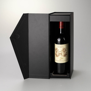 <span class=keywords><strong>Coffret</strong></span> cadeau pour bouteille de <span class=keywords><strong>vin</strong></span> avec couvercle en forme de toit, emballage rigide noir mat, étui pour bouteille de <span class=keywords><strong>Bordeaux</strong></span>, intérieur personnalisé, vente en gros - Product Image 2
