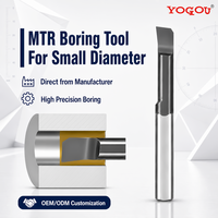 Barre de micro-alésage MTR en carbure monobloc sans éclatement pour acier inoxydable, outils de perçage CNC haute performance, personnalisés et stables