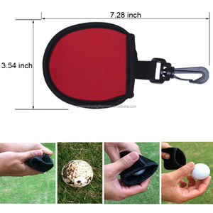Неопреновые мешки для чистки мячей для гольфа поставляются с карабином, который легко крепится к рюкзакам или мешкам для гольфа - Product Image 2