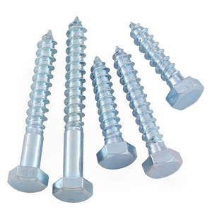 1/4 "X <span class=keywords><strong>2</strong></span>-1/<span class=keywords><strong>2</strong></span>" Tornillos de retraso de cabeza hexagonal Pernos 304 Acero inoxidable 18-8 Tornillos de madera de cabeza hexagonal de rosca parcial - Product Image 1