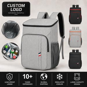 Custom Logo Insulated <b>Cooler</b> <b>Backpack</b> Waterproof Travel Thermal Bag Picnic Hiking Women Men Large Capacity Leak-proof Urban Work - Product Image 1