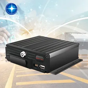 Cámara Monbile DVR HD de 4 canales para vehículo, autobús, camión, coche, caja negra, reproducción histórica con grabadora de vídeo, Control remoto MDVR