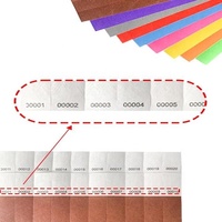 Tela personalizada promocional del Festival del color sólido o pulsera de papel Tyvek