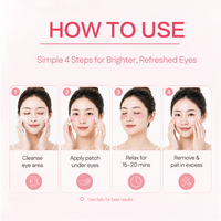 Patchs pour les yeux au collagène M OEM, patchs pour les yeux au gel de PDRN et à la caféine, cernes, yeux gonflés, ridules, raffermissant, hydratant, masque pour les yeux au PDRN