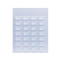Boîtes à pilules jetables Medi-Aid, codées couleur AM/PM, transparentes en PET, scellées à froid, certifiées ISO9001, carrées, lavables, pour 7 jours