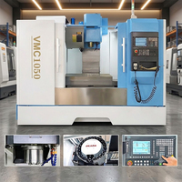 Centre de usinage CNC VMC 1050/1055/1160 de technologie taïwanaise avec commande Fanuc 4 axes, centre d'usinage CNC à vendre