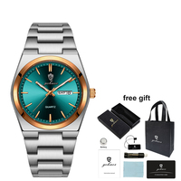 Reloj de Pulsera de Lujo para Hombre Gohuos 8807 78807, Relojes de Pulsera de Cuarzo Originales Resistentes al Agua para Hombre, Reloj para Hombre, Montre Homme, Caja y Bolsa