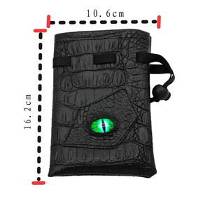 Bolsa para <span class=keywords><strong>Dados</strong></span> con Cordón de Cuero PU, Estuche para <span class=keywords><strong>Dados</strong></span> DND, Bolsa de Almacenamiento para Cartas de Tarot y Oráculo, Regalo, Monedas, Joyería, Accesorios - Product Image 6