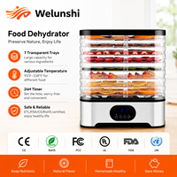 WLS-1001 Оптовая продажа: Дегидратор для продуктов на 8 лотков с регулируемой температурой и таймером для домашнего использования