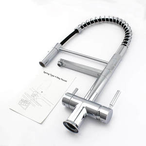 Filtre à eau pour évier de cuisine en acier inoxydable de haute qualité Robinet extractible à <span class=keywords><strong>4</strong></span> voies avec mélangeur de système RO - Product Image 5