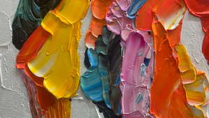 Pintura <span class=keywords><strong>al</strong></span> <span class=keywords><strong>Óleo</strong></span> Personalizada <span class=keywords><strong>para</strong></span> Festivales <span class=keywords><strong>de</strong></span> Música, Arte, Paisajes, con Textura <span class=keywords><strong>de</strong></span> Color y Marco - Product Image 3